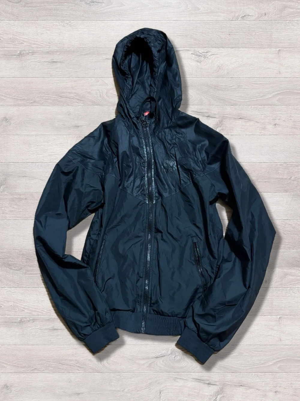 Y2K Nike Black Lightweight Thin Windbreaker Jacket Running Athletic XS Women’s